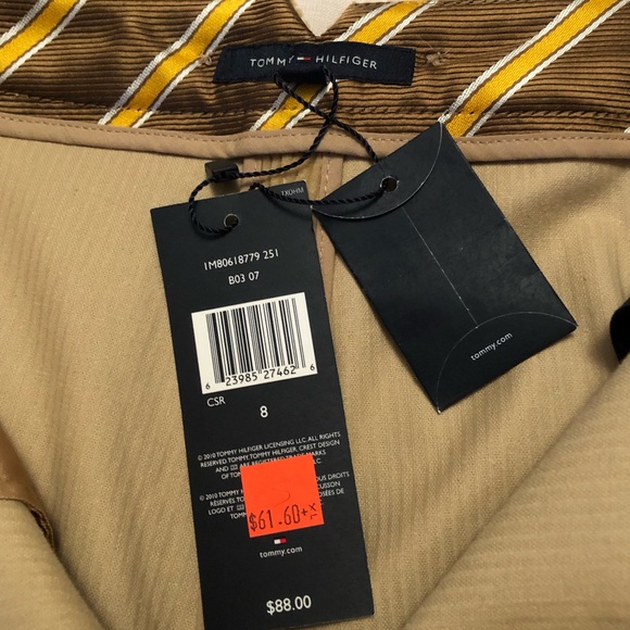 NWT Tommy Hilfiger corduroy cuffed shorts - Picture 2 of 6
